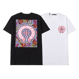 CHH Chrome Heart T Shirts Sanskrit Horseshoe Pattern Short Sleeve T-Shirt