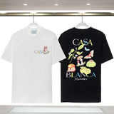 Casablanca T Shirts Fruit Plant Print Loose Tee