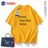 Nasa T Shirt Short Sleeve Summer Boys Clothes Half Sleeve Retro Couple