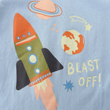Boy T Shirt Summer Boys' T-shirt Knitted Cotton Cartoon Printed round Neck Short Sleeve T-shirt