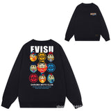 Evisu Sweatshirts Casual Loose Men and Women