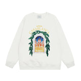 Casablanca Long sleeve T-shirt Crew neck loose terry sweater