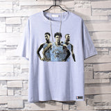 Basketball Sports T Shirt Summer Cotton Short Sleeve T-Shirt Male Student Basketball Sports Loose