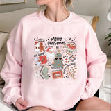 Retro Christmas Sweatshirt Aesthetic Claus