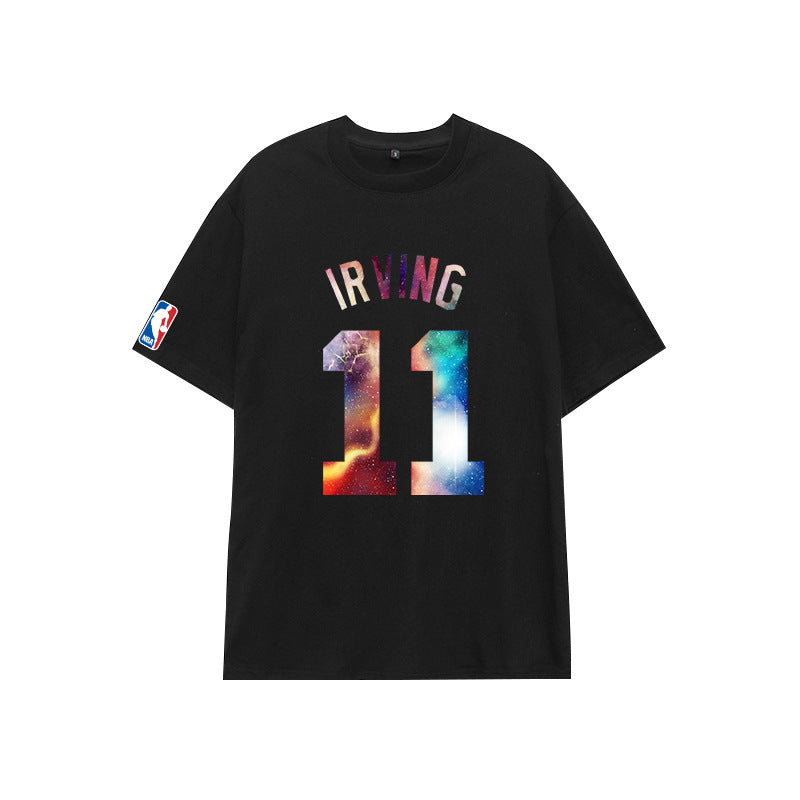 Basketball Sports T Shirt Cotton Short-Sleeved T-Shirt Men'S Sports Half Sleeve Nba Basketball Clothes Loose