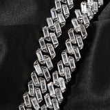 Chains Hip Hop 12mm Bar Cuban Chain T Square Zircon Spectrum St. Valentine's