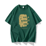 Nasa T Shirt Cotton Short-Sleeved T-Shirt Women'S Summer Loose Half-Sleeved Top Clothes
