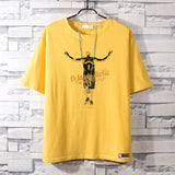 Basketball Sports T Shirt Short-Sleeved T-Shirt Men'S Magic Mcgrady No. 1 Basketball Sports Training Wear Student Loose