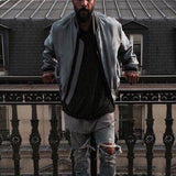 MIJKO Mens Jacket Silk Padded Unisex Baseball Jacket