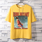 Basketball Sports T Shirt Pure Cotton Loose Short Sleeve T-Shirt Men'S Lakers Kobe Basketball Sports Half Sleeve Clothes