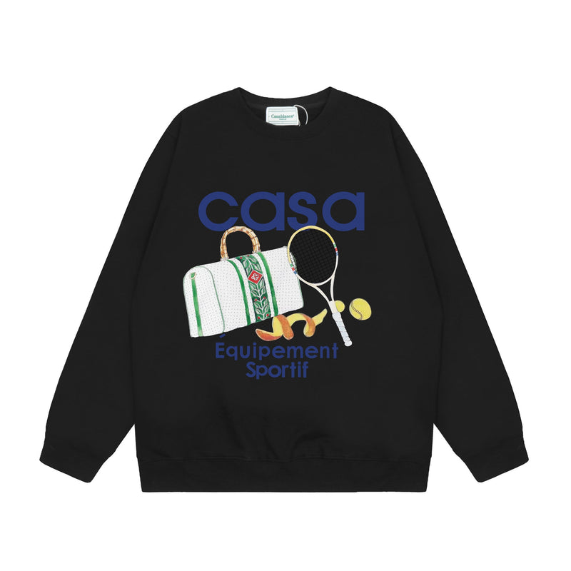 Casablanca Long sleeve T-shirt Print Crew neck Casual