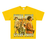 Film Star T Shirt Printed Loose Retro Street Cotton American T-shirt