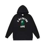 Bathing Ape Hoodie Autumn/Winter Letter Print Loose Hoodie Pullover Ape Sweater