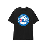 Basketball Sports T Shirt Basketball Sports Philadelphia 76ers Harden No. 1 Training Wear Korean Style Student Loose
