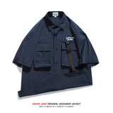 Men Shirts Summer Short Sleeve Shirt Male Loose Versatile Coat