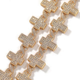 Chains Creative Copper with Zircon Infinity Cross Necklace St. Valentine's Spectrum