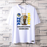 Basketball Sports T Shirt Curry Champion Pure Cotton Loose Short Sleeve T-Shirt Male Student Handsome Casual