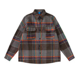 MIJKO Mens Jacket Plaid Unisex Jacket