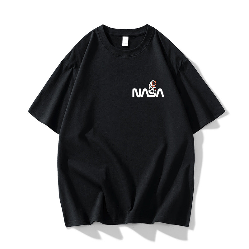 Nasa T Shirt Summer Men'S Short Sleeve Loose Half-Sleeve Top