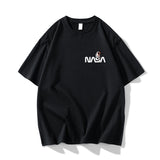 Nasa T Shirt Summer Men'S Short Sleeve Loose Half-Sleeve Top