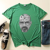 Heisenberg T Shirt American TV Series Deadly Poison Master Loose Crew Neck T-shirt Top