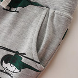 Boy Pants Children's Trousers Autumn Printed Aircraft Boys' Pants Children Sports Pants