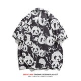 Men Shirts Summer Short Sleeve Printed Shirt Men's Loose Casual