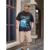 Film Star T Shirt Short Sleeve Loose Retro American T-shirt Men