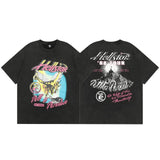 Hellstar T Shirt Smile Earth Distressed Print