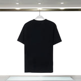 Casablanca T Shirts Colored Crane Print Crew Neck Tee