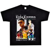 Basket Ball Star T Shirt Washed Worn-out Kelkuzma Short-Sleeved Printed T-shirt Vintage Pure Cotton