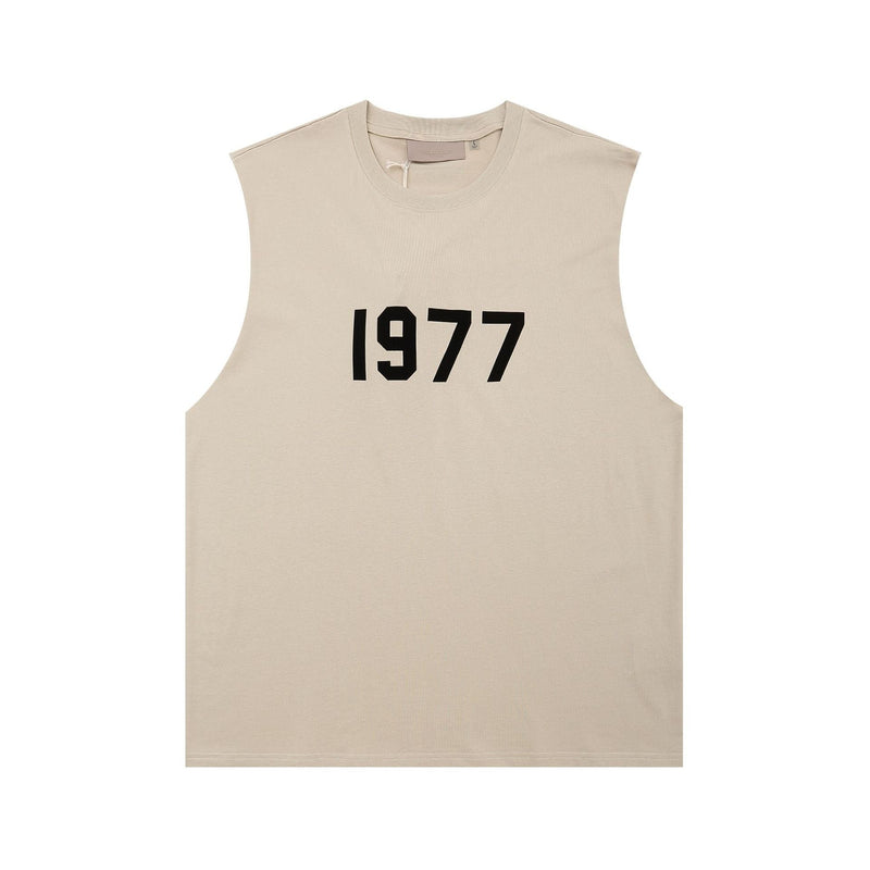 Fog Essentials tank spring FOG letter crew neck vest