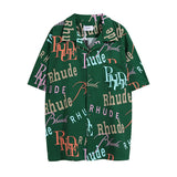 Rhude T Shirt Casual Short Sleeve Shirt