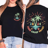 Personalized Location Matching Family Beach Shirts Custom