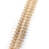 Chains Hip Hop Zircon Necklace ins Horse Eye Necklace Full of Diamonds Spectrum Royalty