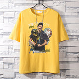 Basketball Sports T Shirt Loose-Fitting Pure Cotton Short Sleeves T-Shirt Male Student All-Match Warrior Curry