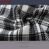 MIJKO Mens Jacket Double Pocket Plaid Jacket