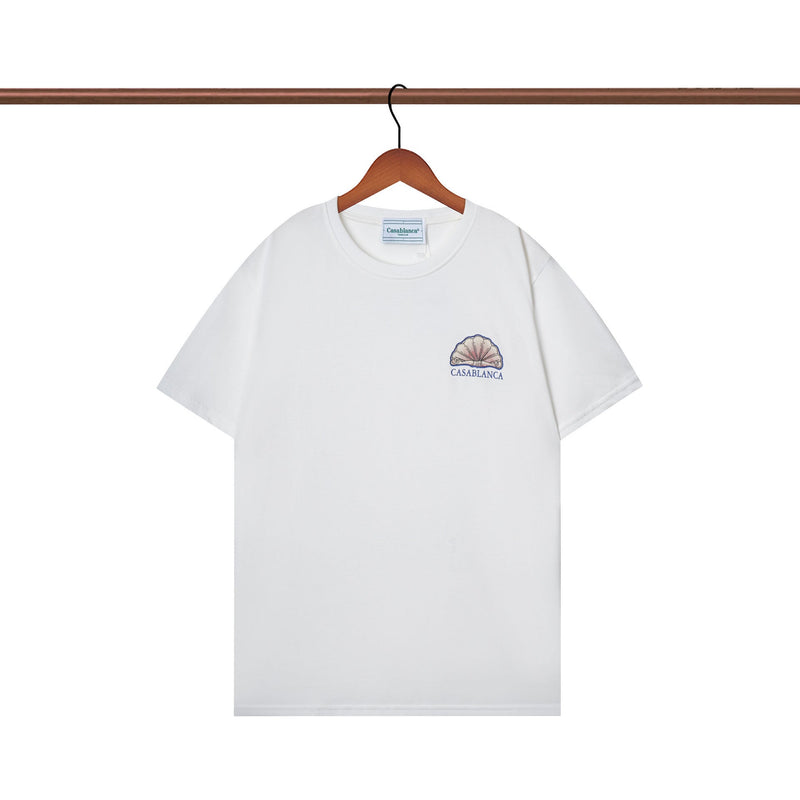 Casablanca T Shirts Crew Neck Loose Cotton Tee