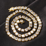 Chains hip hop copper square zircon tennis chain Hiphop St. Valentine's Spectrum