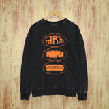 Purple Brand Distressed Sweatshirt Retro Vintage Crew Neck Sweater