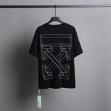 Ow T Shirts Three-Dimensional Sketch Arrow Men and Women