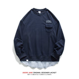 Men Pullover Hoodie Spring Sweater Men's Loose All-Match Japanese-Style Retro
