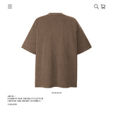 American vintage street T-shirt pure cotton retro men's and women's summer loose