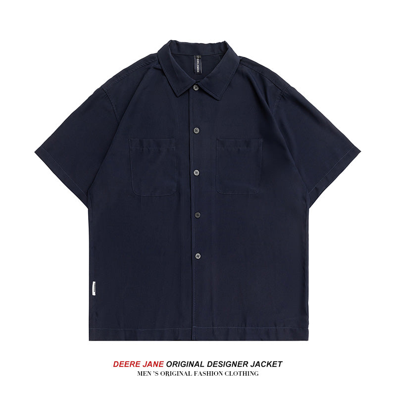 Men's Shirts Summer Loose Short Sleeves Shirt Men's Casual Jacket