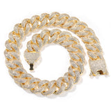 Chains spring buckle four rows full of diamonds