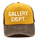 GALLERY DEPT Hat Washed Baseball Cap Printed Cap Outdoor Sun Cap GALLERY DEPT