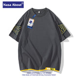Nasa T Shirt T-Shirt Men'S Short Sleeve Students All-Match Loose Summer
