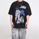 ERD T Shirts Loose Short Sleeve Vintage