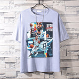 Basketball Sports T Shirt Loose Basketable Nets Durant Korean Style Trendy Printing Basketball Sport Short Sleeve T-Shirt Men