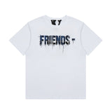 Vlone T Shirt Plaid Big V Letter